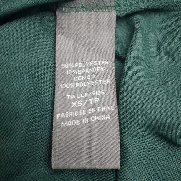 Suzy Shier Ladies Size XS Dark Green Long Sleeves Fitted at Waist Lace Blouse - Picture 4 of 10